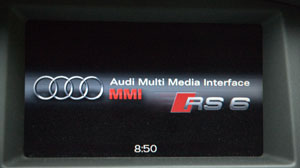 Audi MMI Startbildschirm RS6