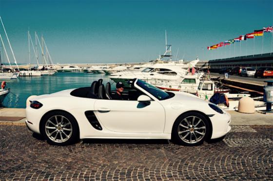 Der neue Porsche 718 Boxster in der Marina di Alassio